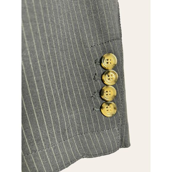 Eleventy Platinum Navy Blue Pinstripe Blazer Sport Coat Jacket Size 3XL - Picture 5 of 10